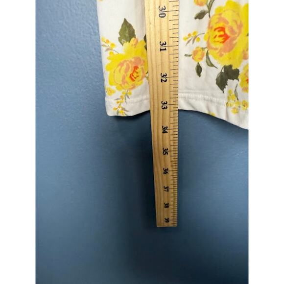 NoBo Dress Women's Size LG Floral White Yellow Button Sundress Vacation Short - Picture 5 of 6